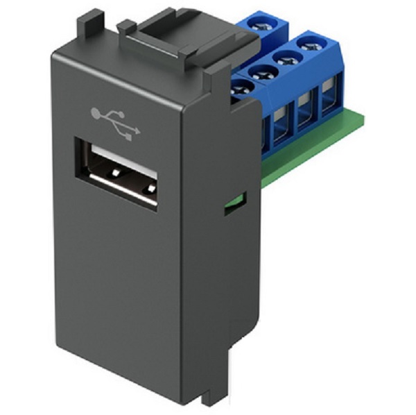 Presa USB 1A Antracite
